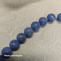Lapis lazuli mattpolerad rund 8 mm mix paket