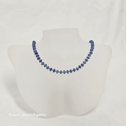 Halsband med rondellslipad 6 mm kyanit