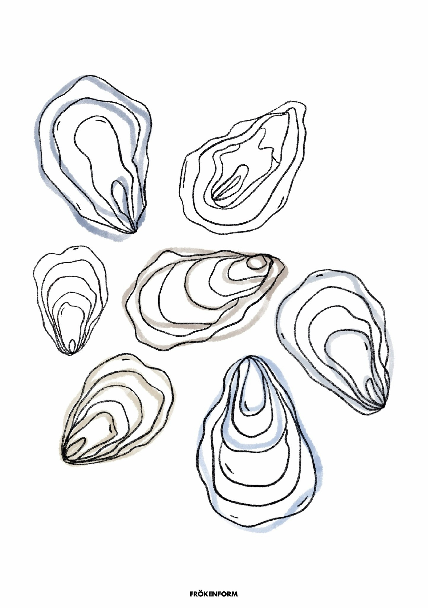 Oysters miniprint