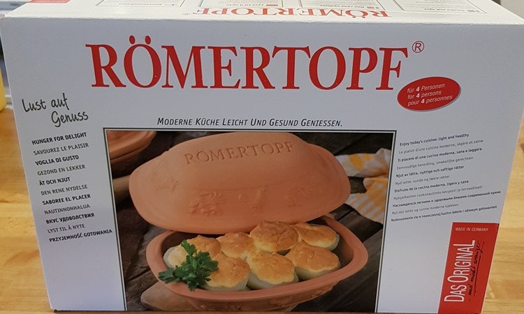 Römertopf Lergryta Rustico 6 personer 5 kg 4 liter. Stor. Glaserad