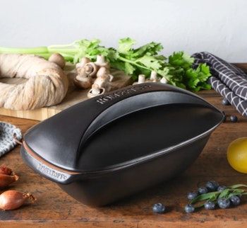 Römertopf Lergryta Culinario 4 personer 2,5 kg 3 liter. Mellan. Glaserad svart