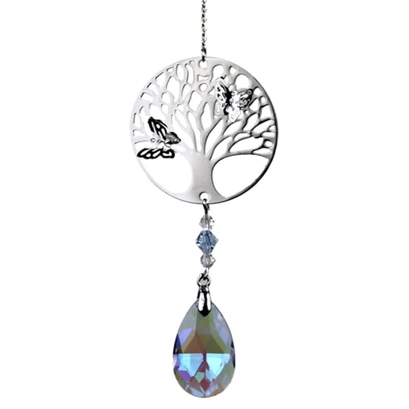 Tree of Life Kristallpendel och regnbågsprisma - feng shui