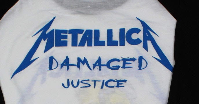 Metallica The money tips her scales again baseballshirt