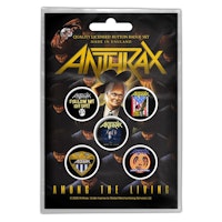 Kopia Anthrax ‘Among The Living’ Button Badge 5-Pack