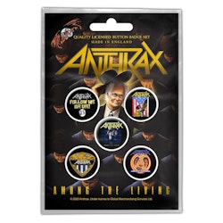 Kopia Anthrax ‘Among The Living’ Button Badge 5-Pack