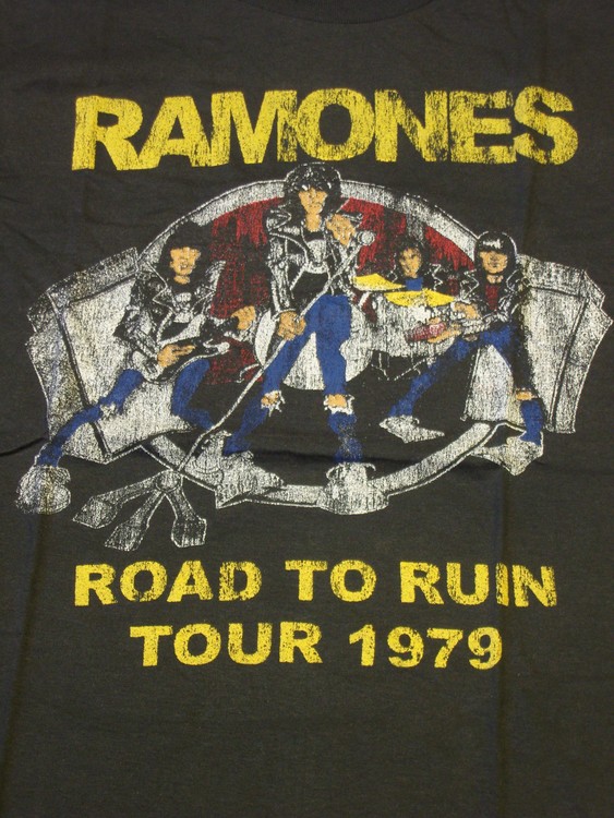 Ramones Road to ruin baseballshirt