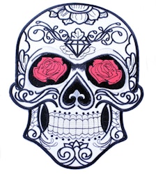 White skull/roses XL