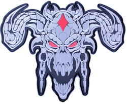 Skull w. horns XL