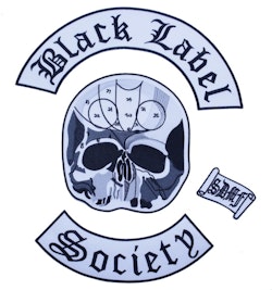 Black label society backpatch XL