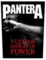 Pantera Back Patch: Vulgar Display Of Power