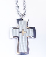 Halsband Cross carbon