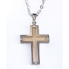 Halsband Cross goldcarbon