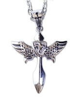 Halsband Cross/wings