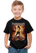 Manowar Fire and blood barn t-shirt