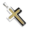 Halsband Cross goldcarbon