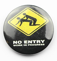 Pin No entry work in progress