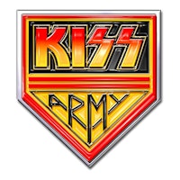 Kiss army pin