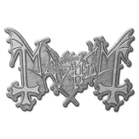 Mayhem logo pin
