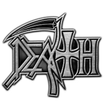 Death logo pin