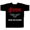 Saxon ‘Denim And Leather’ T-Shir
