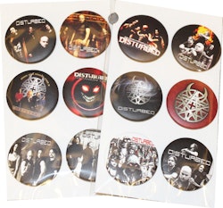 Disturbed 6-pack badge