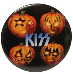 Kiss pumpkin XL badge