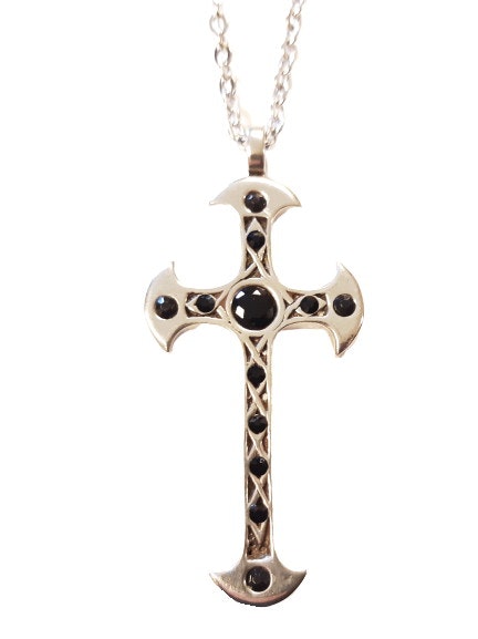 Necklace Black cross