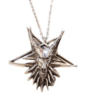 Necklace satanic goat pentagram