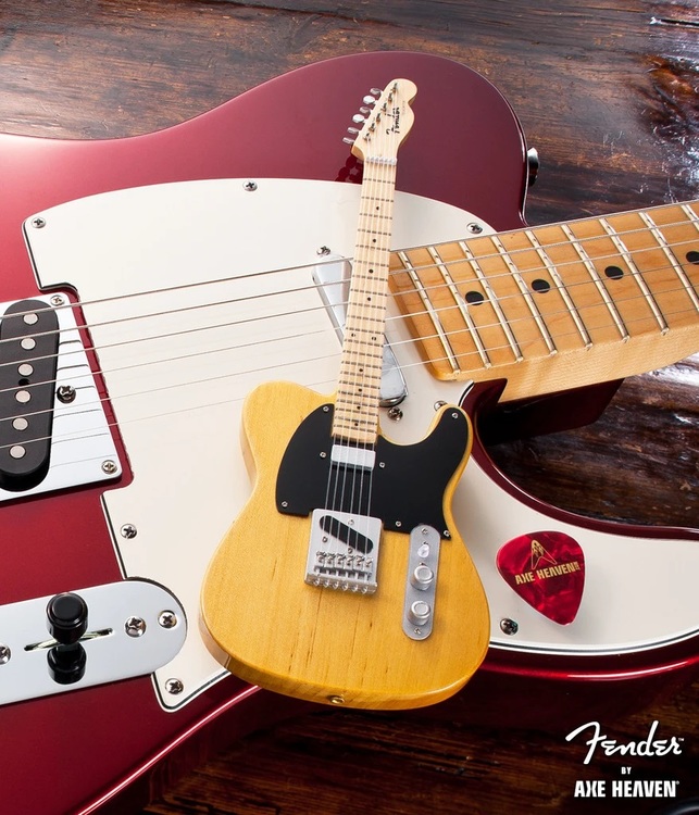 Axe Heaven Fender Telecaster Butterscotch Blonde Miniature Guitar Model FT-001 