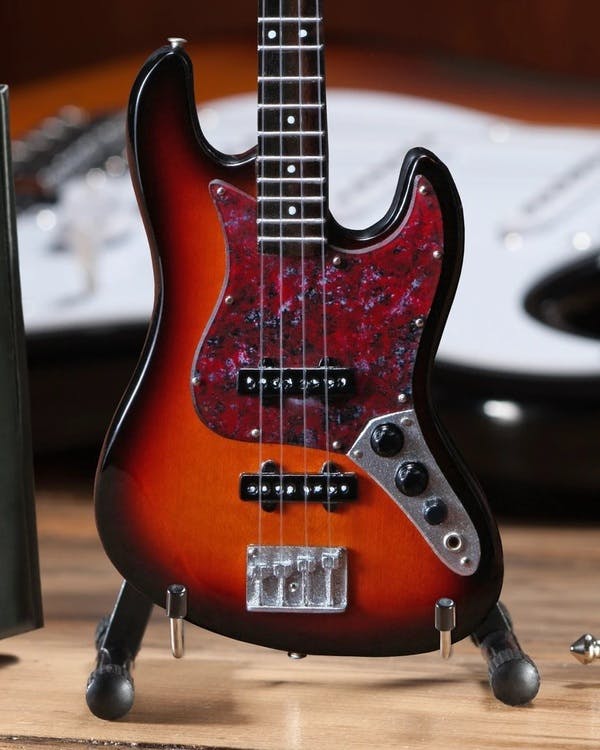 Fender™ Sunburst Jazz Bass™ Miniature Guitar Replica
