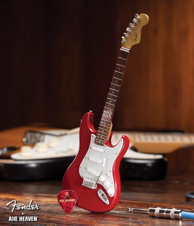 Fender™ Strat™ Red Miniature Guitar Replica