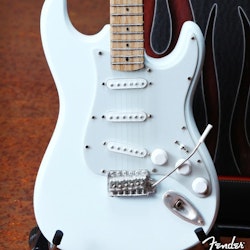 Fender™ Strat™ Olympic White Miniature Guitar Replica