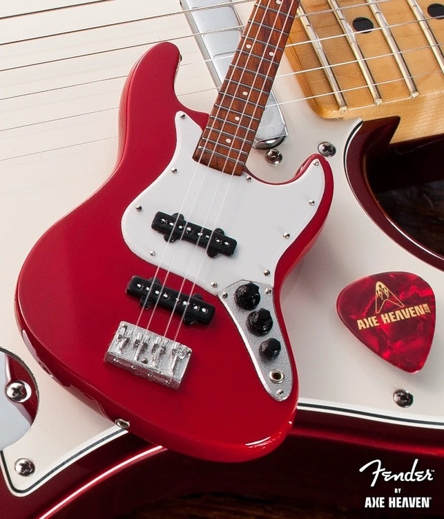 Fender™ Red Jazz Bass™ Miniature Guitar Replica