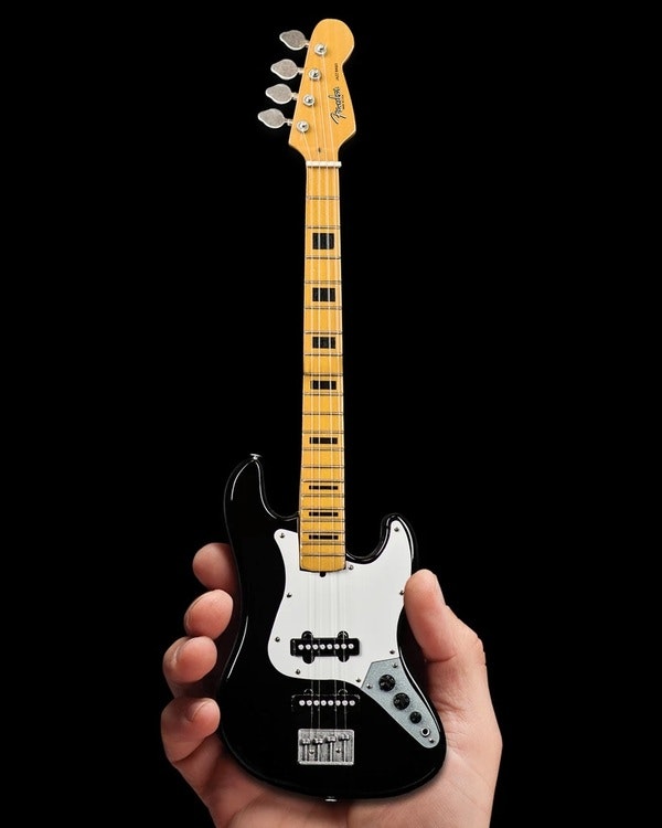 Fender™ Jazz Bass™ with Black Inlays Miniature Bass Guitar Replica