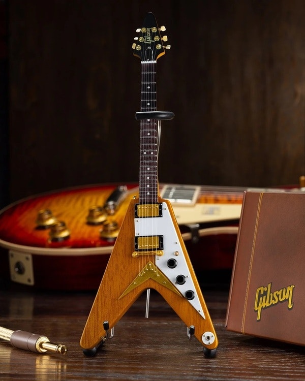 Gibson 1958 Korina Flying V Mini Guitar Model