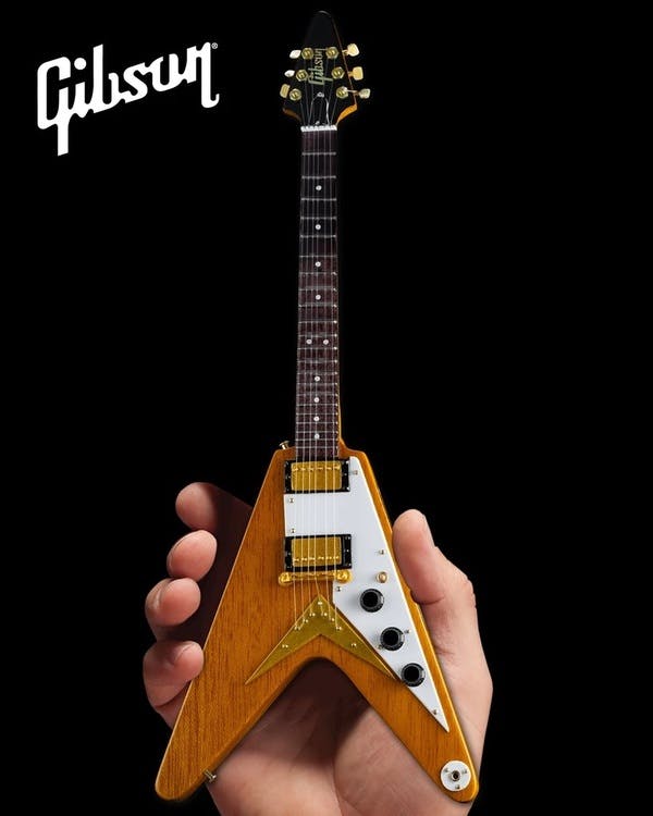 Gibson 1958 Korina Flying V Mini Guitar Model