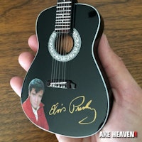 Elvis Presley Gold Signature Black Acoustic Mini Guitar