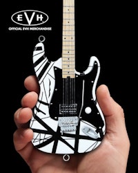 EVH Black & White VH1 Eddie Van Halen Mini Guitar Replica Collectible