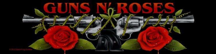 Guns N Roses ‘Logo/Roses’ Woven Superstrip