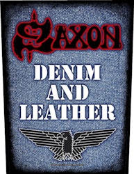 Saxon ‘Denim & Leather’ Backpatch