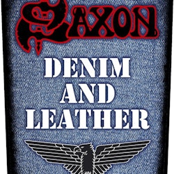 Saxon ‘Denim & Leather’ Backpatch