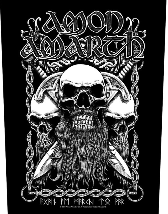 Amon Amarth ‘Bearded Skulls’ Backpatch