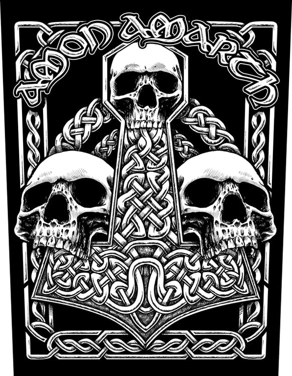 Amon Amarth ‘Three Skulls’ Backpatch