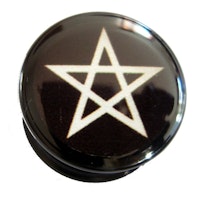Akrylplugg Pentagram 6-20mm