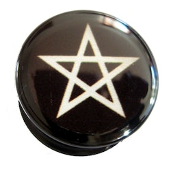 Akrylplugg Pentagram 6-20mm