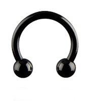 Horse shoe Anordized steel Black 2.5-6mm