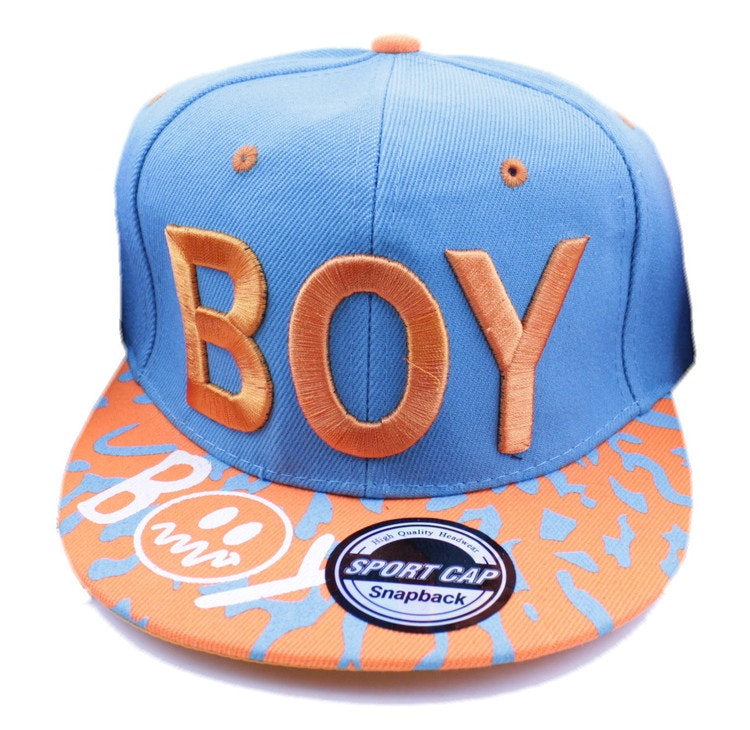 Cap BOY Orange/blue