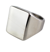 Plain signet ring