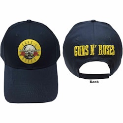 Guns N' Roses Unisex Baseball Cap: Circle Logo (Navy Blue)