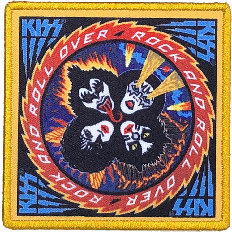 KISS Standard Patch: Rock And Roll Over